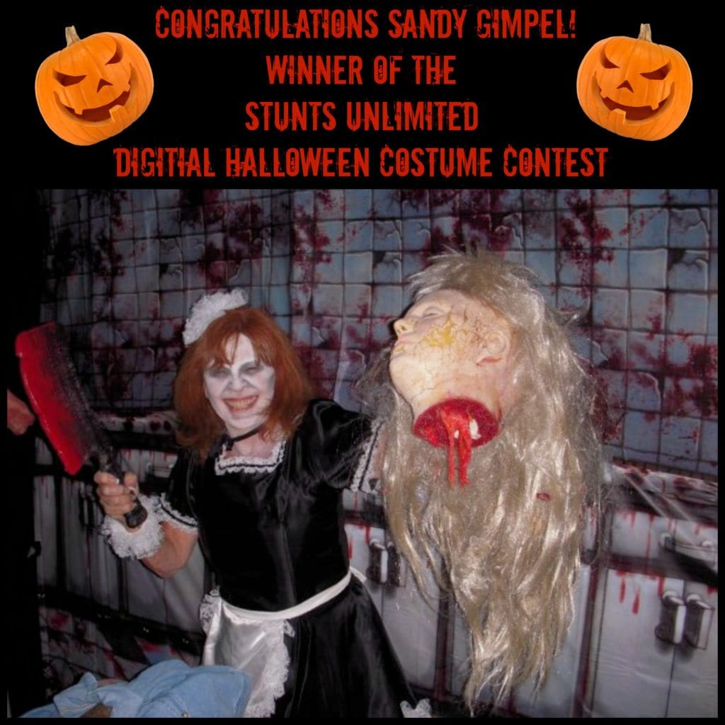 Sandy Gimpel Winner of Stunts Unlimited Digital Halloween Costume Contest